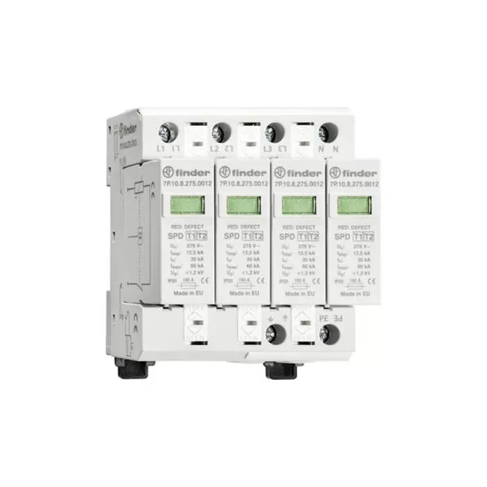 Finder 7P Surge Protection Device 275 V 60 kA Max. Surge Current Surge Protection, 7P.15.8.275.1012