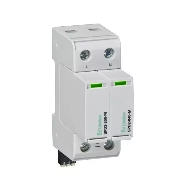 Littelfuse Industrial Surge Protector DIN Rail 20 kA 240 VAC, SPD2-300-1P1-R