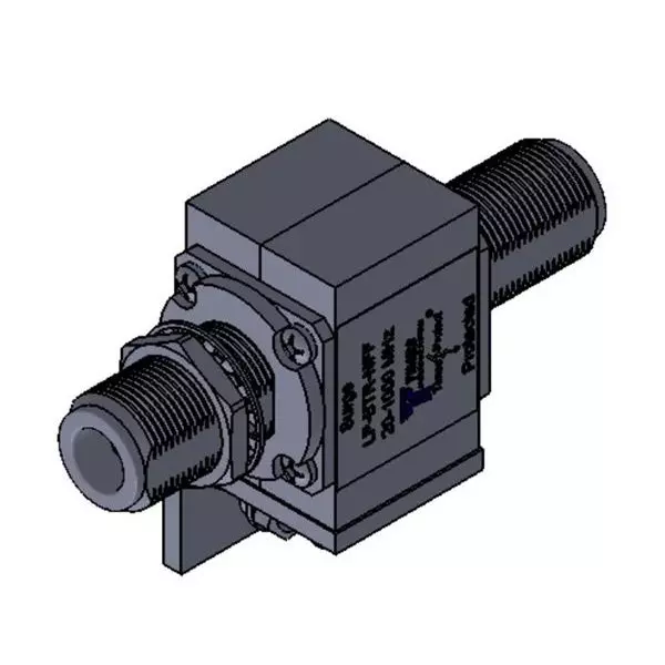 Amphenol Times Microwave Systems Connectorized Surge Protector Flange Mount 10 kA 600 VDC, LP-BTR-NFF