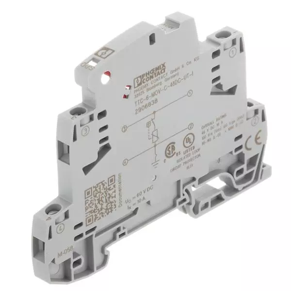 Phoenix Contact Industrial Surge Protector DIN Rail 10 A 48 VDC, 2906838