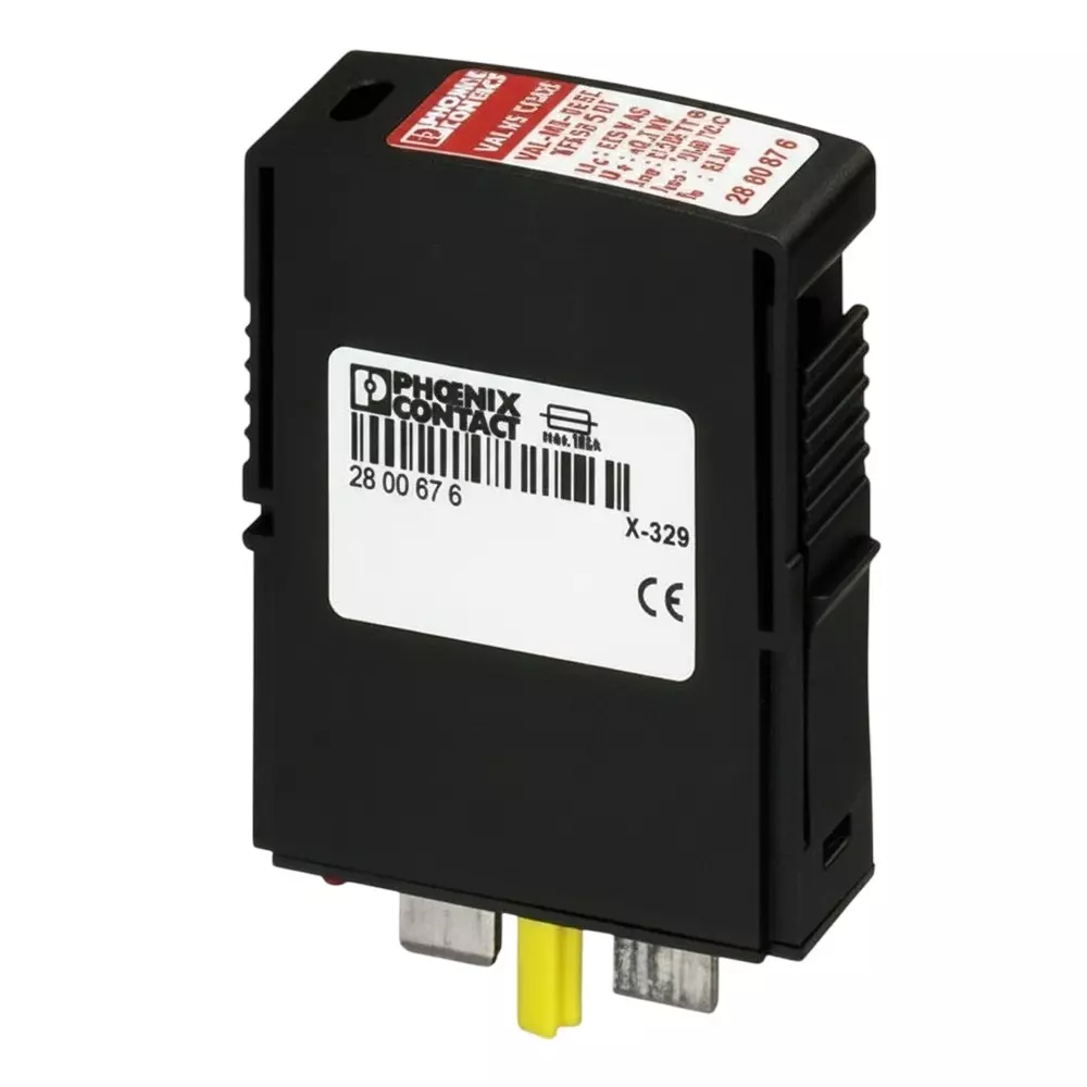 Phoenix Contact Industrial Surge Protector Pluggable 240 VAC/415 VAC Voltage Rating, 2910332