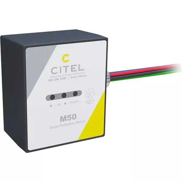 CITEL Industrial Surge Protector Panel Mount 50 kA 120 VAC, 208 VAC, M50-120Y-A