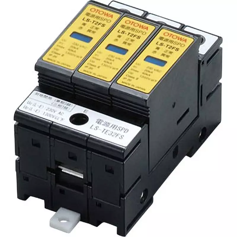 Otowa Electric SPD 3 phase 3 wire 200 V Type IP20 Protection Class -20 to 70℃ Operating Temperature Range, LS-TL32FS