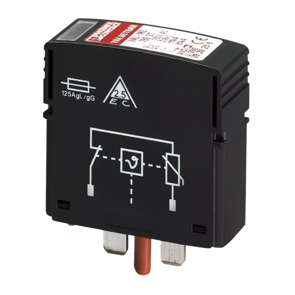 Phoenix Contact Industrial Surge Protector Pluggable 240 VAC, 415 VAC Voltage Rating, 2910338