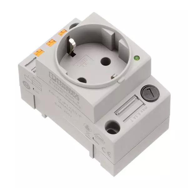 Phoenix Contact Socket DIN Rail 6.3 A 250 VAC, 804042