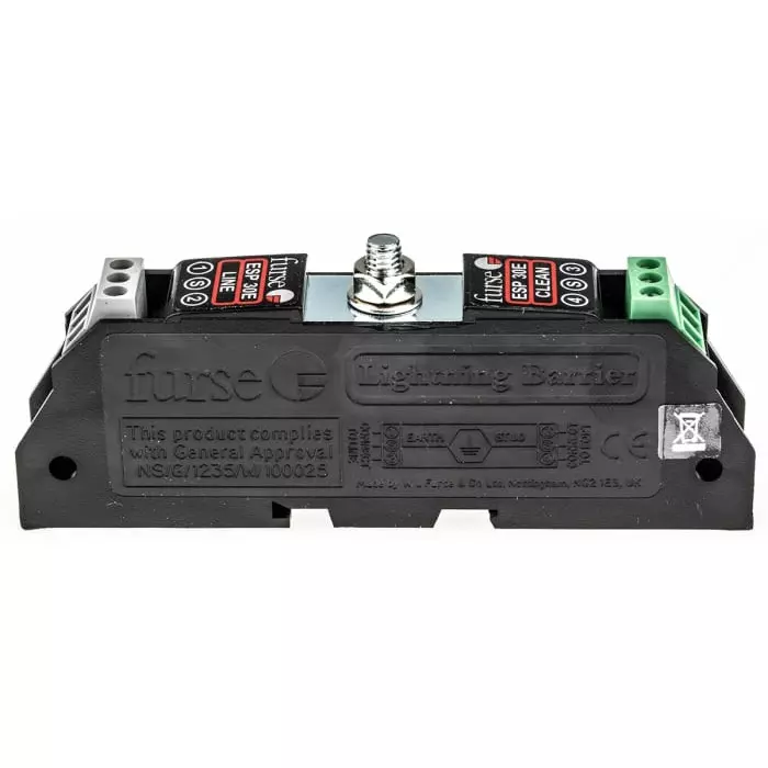 WJ Furse ESP E Surge Suppressor Unit 36.7 V Maximum Voltage Rating 5 kA Maximum Surge Current Twisted Pair Surge, 7TCA085400R0104ESP 30E