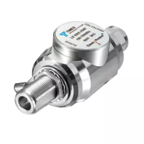 Amphenol Times Microwave Systems Connectorized Surge Protector Inline 20 kA 5 V, LP-HBX-DFF