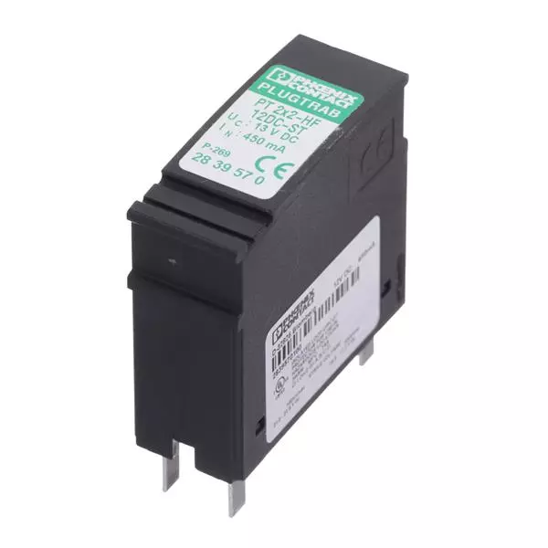 Phoenix Contact Industrial Surge Protector Pluggable 450 mA 12 VDC, 2839570