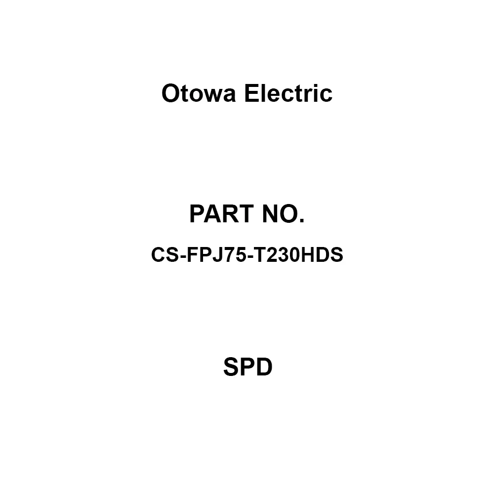 Otowa Electric SPD F-type connector plug-jack Connector, CS-FPJ75-T230HDS