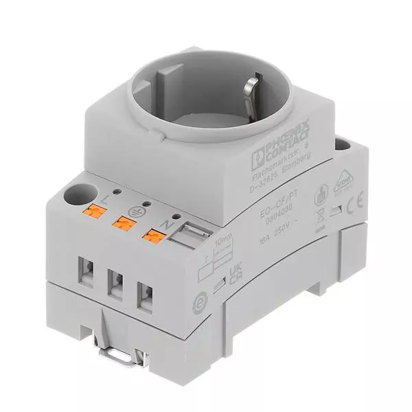 Phoenix Contact Socket DIN Rail 16 A 250 VAC, 804038