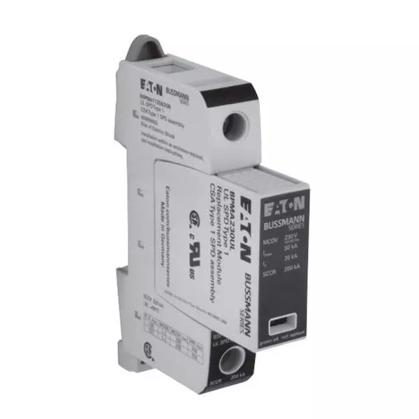 EATON Industrial Surge Protector DIN Rail 200 kA 120 VAC, BSPMA1120S2GR