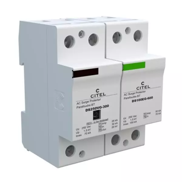 CITEL Industrial Surge Protector DIN Rail 100 A 230 VAC, 400 VAC, DS252VG-300/G