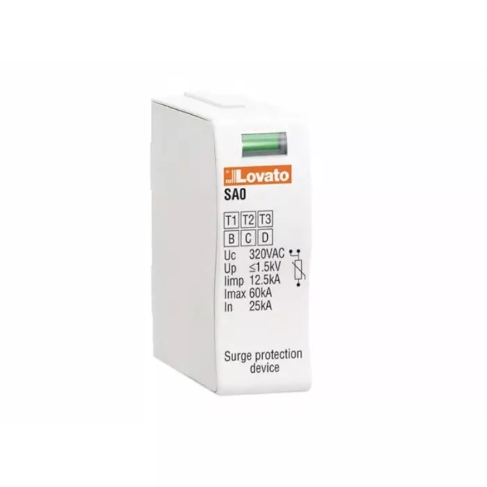 Lovato Single Phase Replacement cartridge, 50kA, DIN Rail Mount, SAX00PA320
