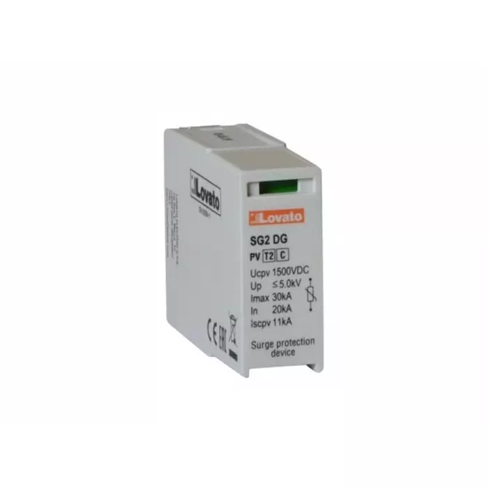 Lovato Single Phase Replacement cartridge, 30kA, DIN Rail Mount, SGX02DGK50M3