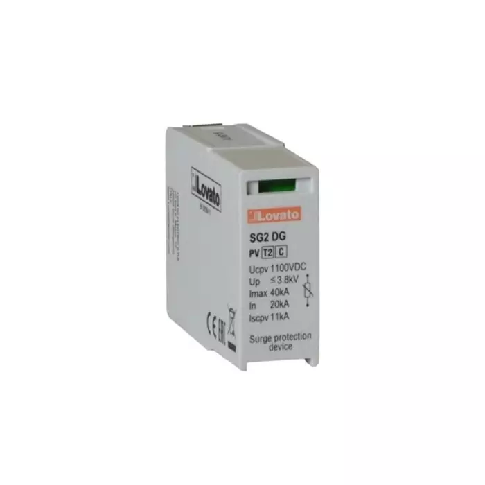 Lovato Single Phase Replacement cartridge, 40kA, DIN Rail Mount, SGX02DG600M2