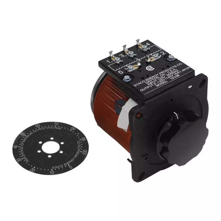 STACO ENERGY PRODUCTS Variable Transformer, 0V To 120V, 10A, 1010B