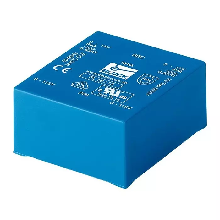 BLOCK TRANSFORMER, 10VA, 2 X 12V, FL10/12