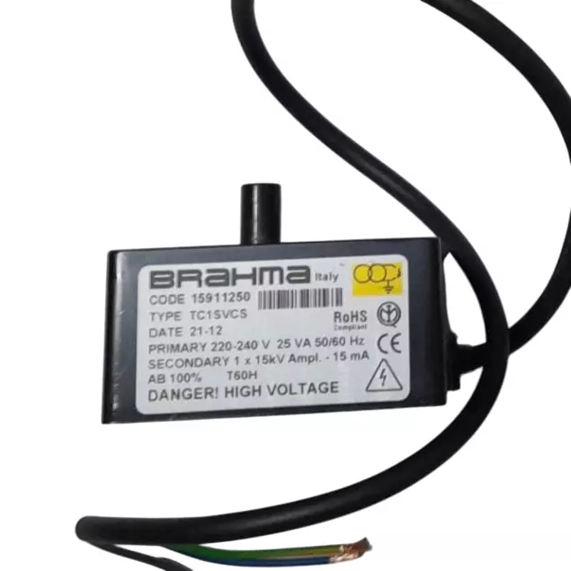 Brahma Ignition Transformer 220-240 V 25 VA, TC1SVCS