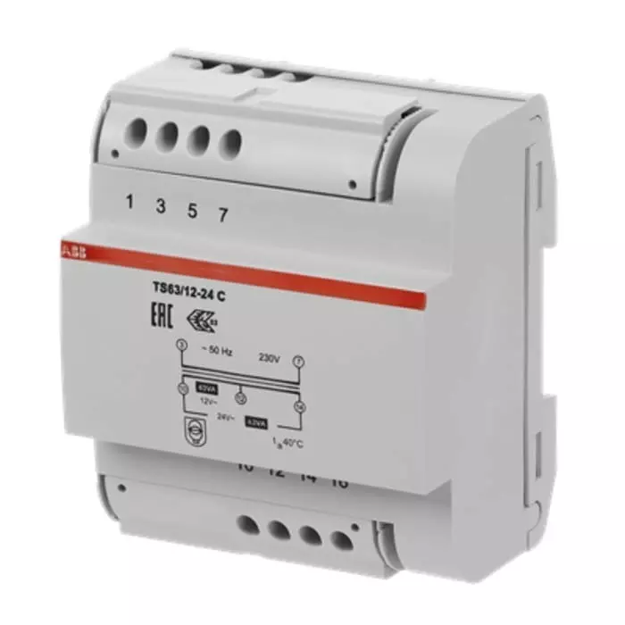 ABB DIN Rail Transformer, 2CSM631043R0811TS 63/12-24 C