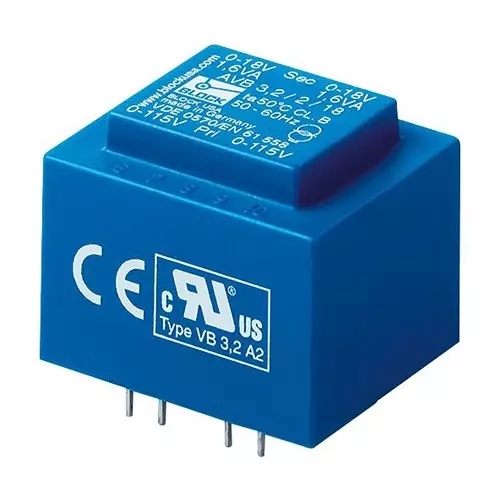 BLOCK TRANSFORMER, 1.5VA, 2 X 18V, AVB1.5/2/18