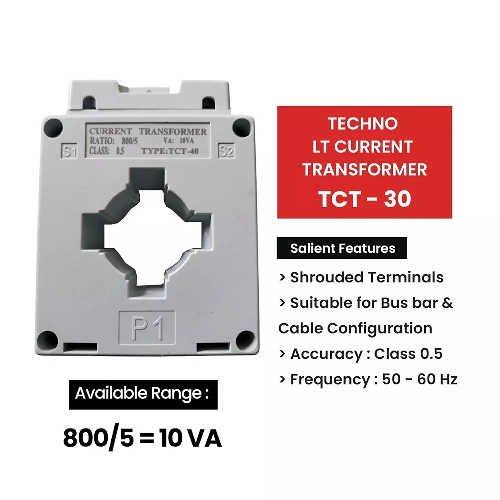techno-meters-800-a-low-tension-current-transformer-polycarbonate-body-05-accuracy-class-and-10-va-power-rating-tct_800a