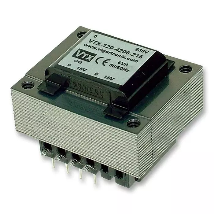 VIGORTRONIX TRANSFORMER, 3VA, 2 X 12V, VTX-120-003-612