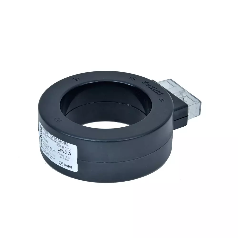 YOKINS Current Transformer Round Shape 1000/5A Range 15 VA Burden 72 mm Inner Diameter	, RT72-1000.5A-15VA-1.0