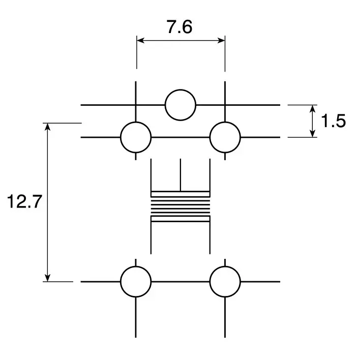 OEP (OXFORD ELECTRICAL PRODUCTS) PCB Mount Audio Transformer 250 Ω 500 Ω 5 mW, E187B