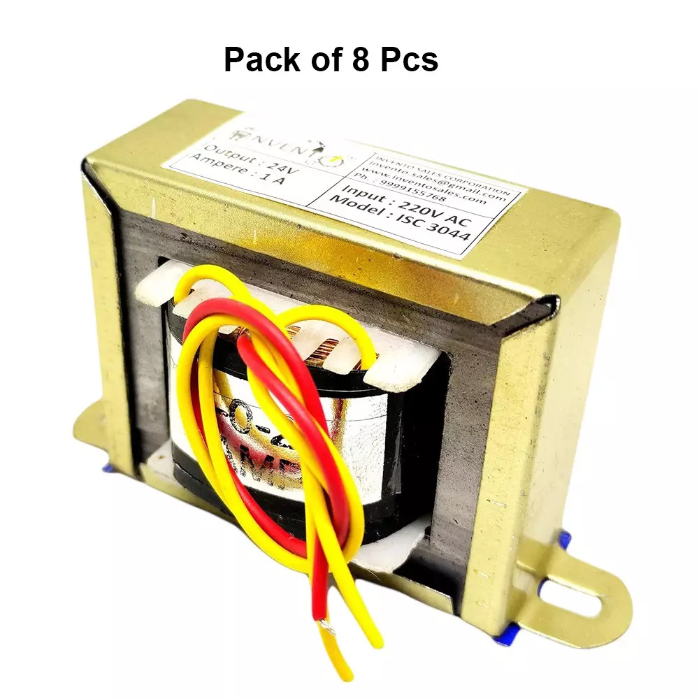 invento-step-down-centre-tapped-transformer-copper-winding-24-0-24-type-1-a-current-220-24-v-ac-isc-3044-3-pack-of-8-pcs