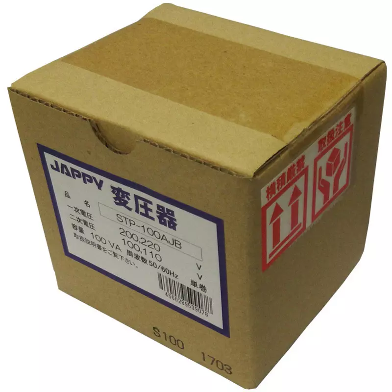 jappy-down-transformer-200220-v-v-primary-voltage-100110-v-secondary-voltages-1000-va-capacity-stp-100ajb