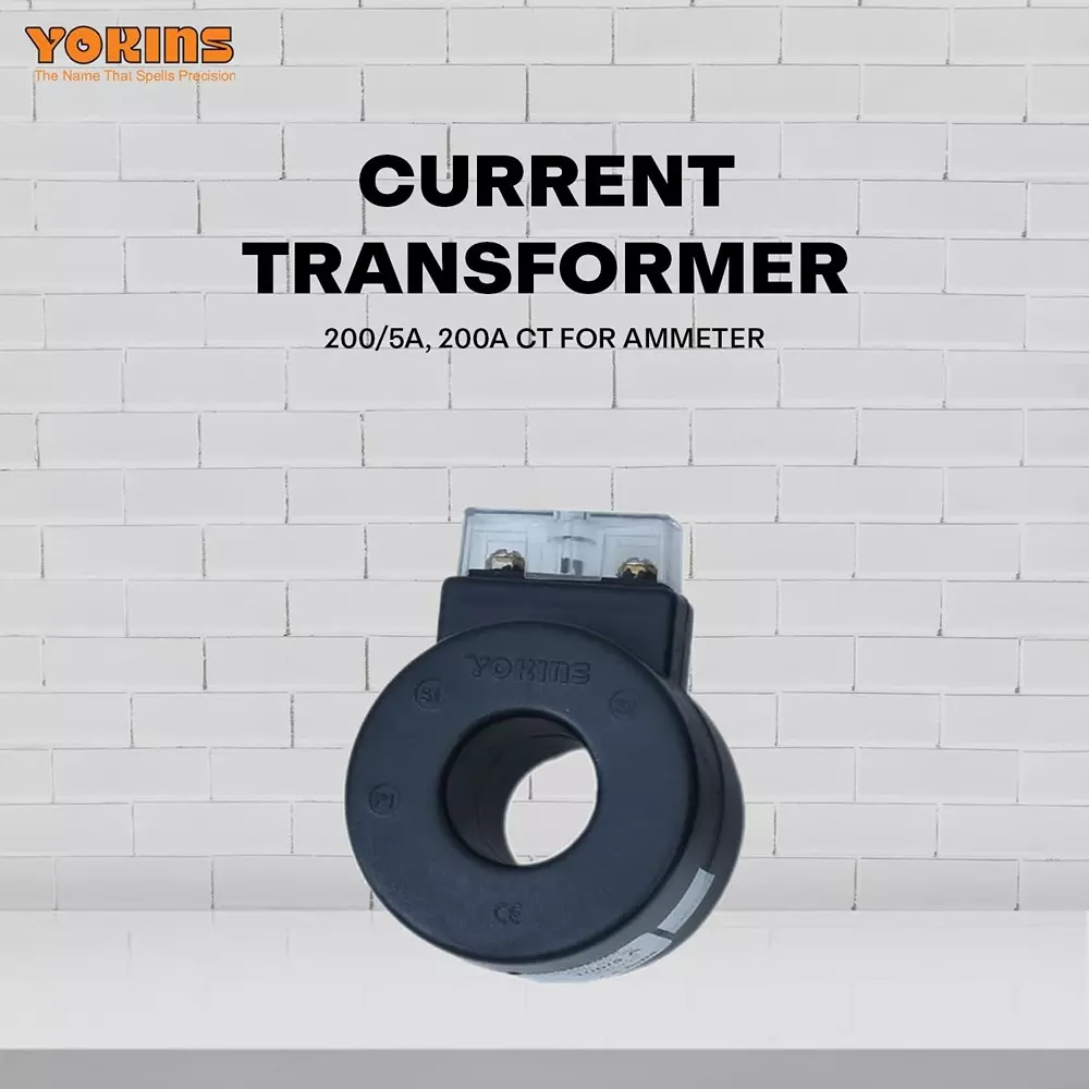 YOKINS Current Transformer Round Shape 200/5A Range 10 VA Burden 43 mm Inner Diameter	, RT43-200.5A-10VA-1.0