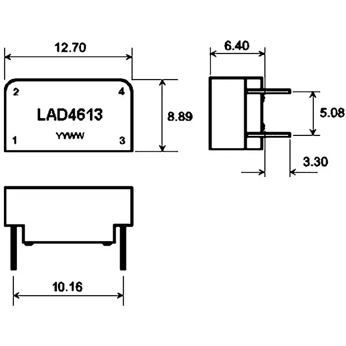 OEP (OXFORD ELECTRICAL PRODUCTS) Through Hole Pulse Transformer 1:1 Turns Ratio 2.5mH Prim. Inductance, LAD4613