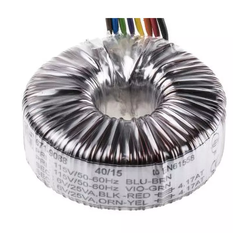 RS PRO Toroidal Transformer Copper Conductor Termination Wire Terminal Style 2 Output, 173-0088 (Pack of 24)