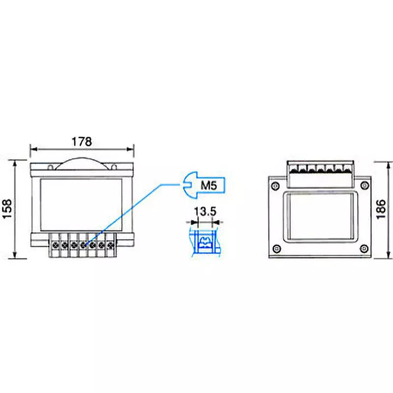 TOYOZUMI Power Transformer 115x114 Mounting Dimensions B Insulation Type, AD21-04KB