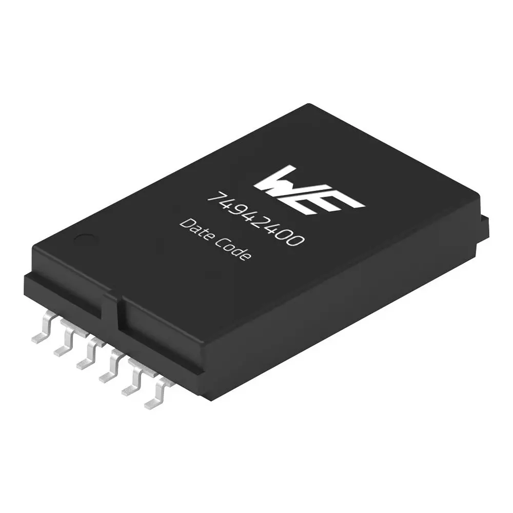 TE CONNECTIVITY Bms Transformer 6.4 V DC Isolation Voltage Surface Mount Transformer Mounting, 74942401