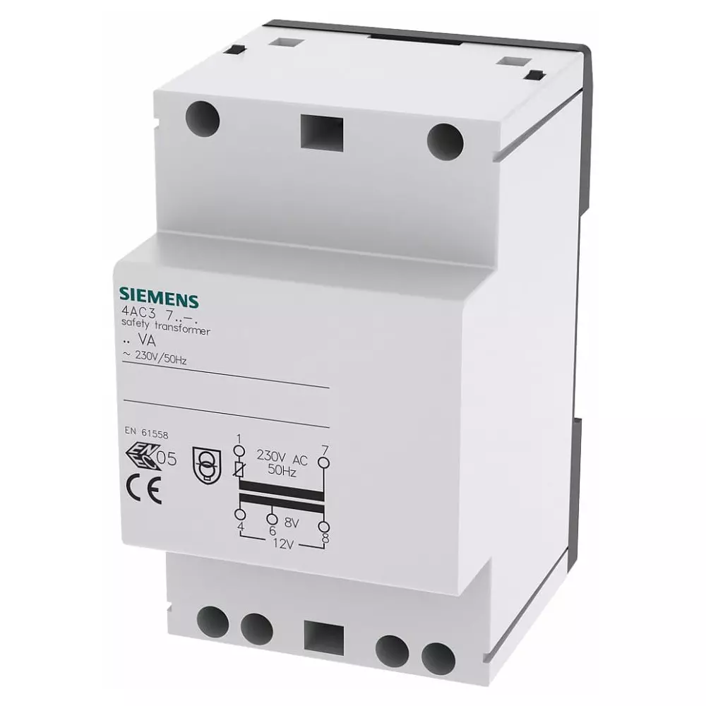 Siemens DIN Rail Transformer, 4AC3724-0