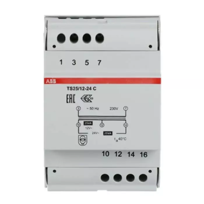 ABB DIN Rail Transformer, 2CSM251043R0811TS 25/12-24 C