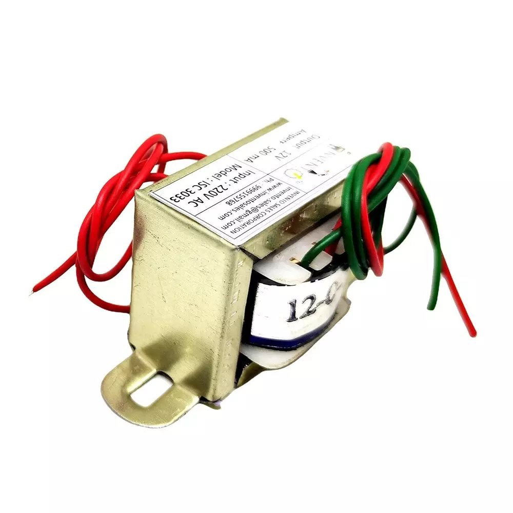 invento-step-down-centre-tapped-transformer-copper-winding-12-0-12-type-500-ma-current-220-12-v-ac-isc-3033