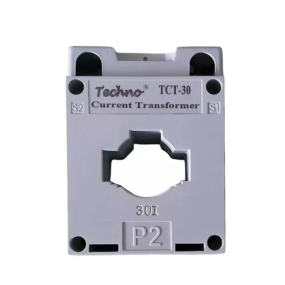 Techno Meters 300 A Low Tension Current Transformer Polycarbonate Body, 0.5 Accuracy Class and 5 VA Power Rating, TCT_300A