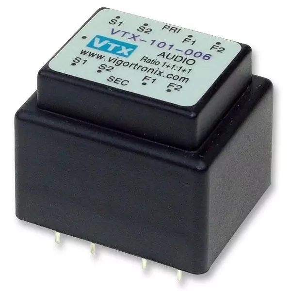 VIGORTRONIX Transformer, Audio, 1+1:1+1, VTX-101-006