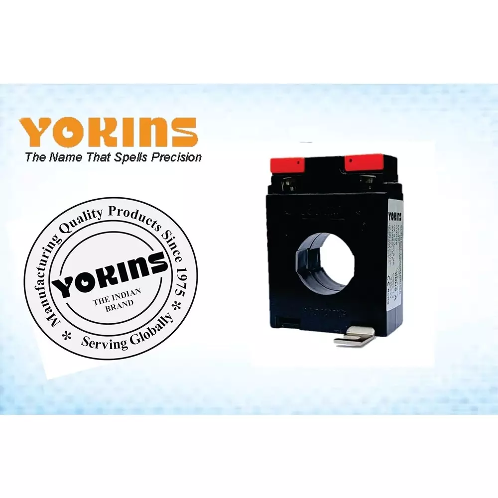 YOKINS Current Transformer Polycarbonate 30 mm Inner Dia 100/5 A Range 2.5 VA Burden, SR30-100.5A-2.5VA-1.0