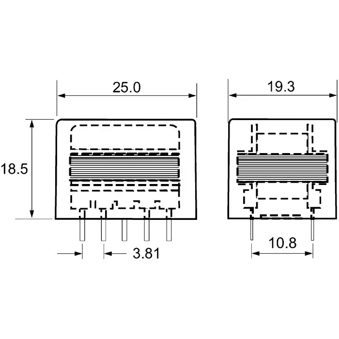 OEP (OXFORD ELECTRICAL PRODUCTS) Through Hole Audio Transformer, Z21808E