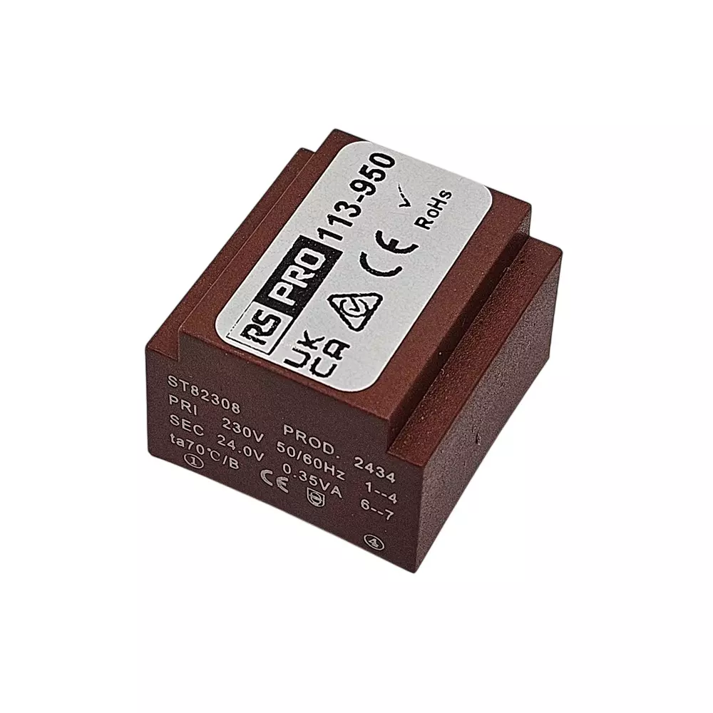 RS PRO PCB Transformer 51 mm 43 mm 35 mm 4 kV RMS 60 Hz 50 Hz, 113950