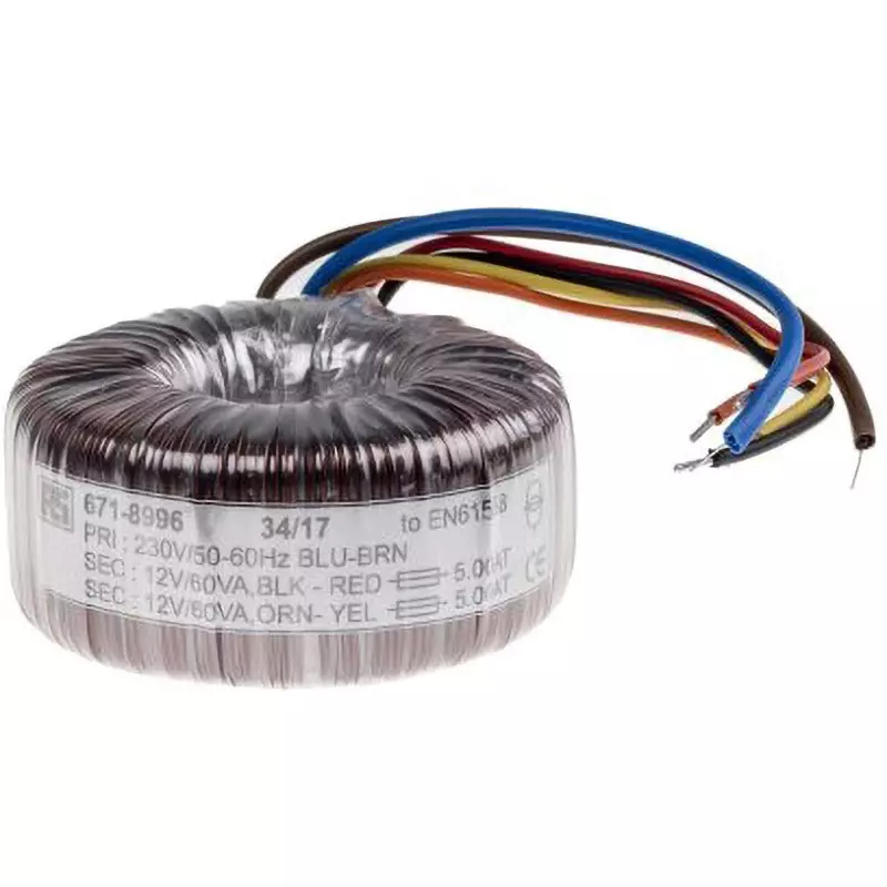 RS PRO Toroidal Transformer Copper Conductor Terminal Style 2 Output, 671-8996