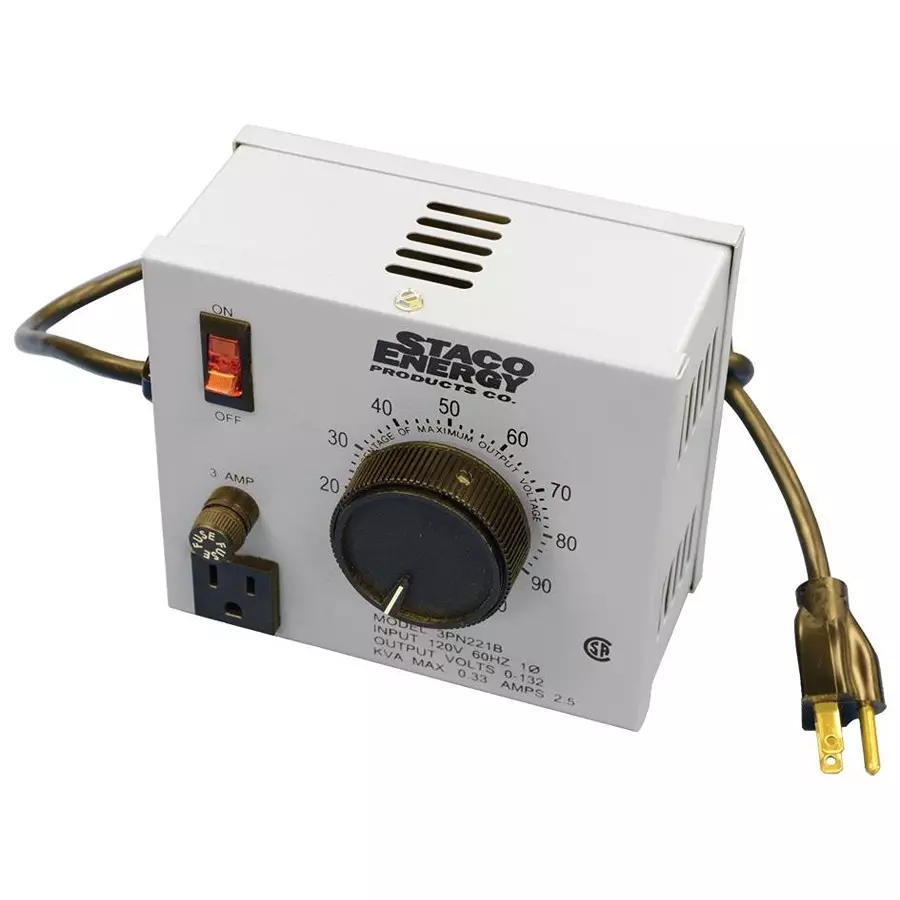 STACO ENERGY PRODUCTS Variable Transformer, 3PN221B