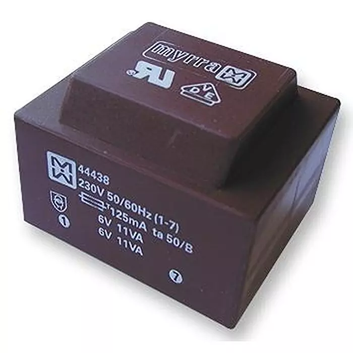 MYRRA TRANSFORMER, 22VA, 230V, 2 X 24V, 44443