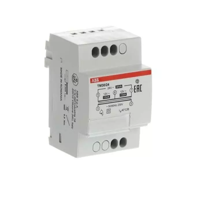 ABB DIN Rail Transformer, 2CSM228765R0802TM30/24