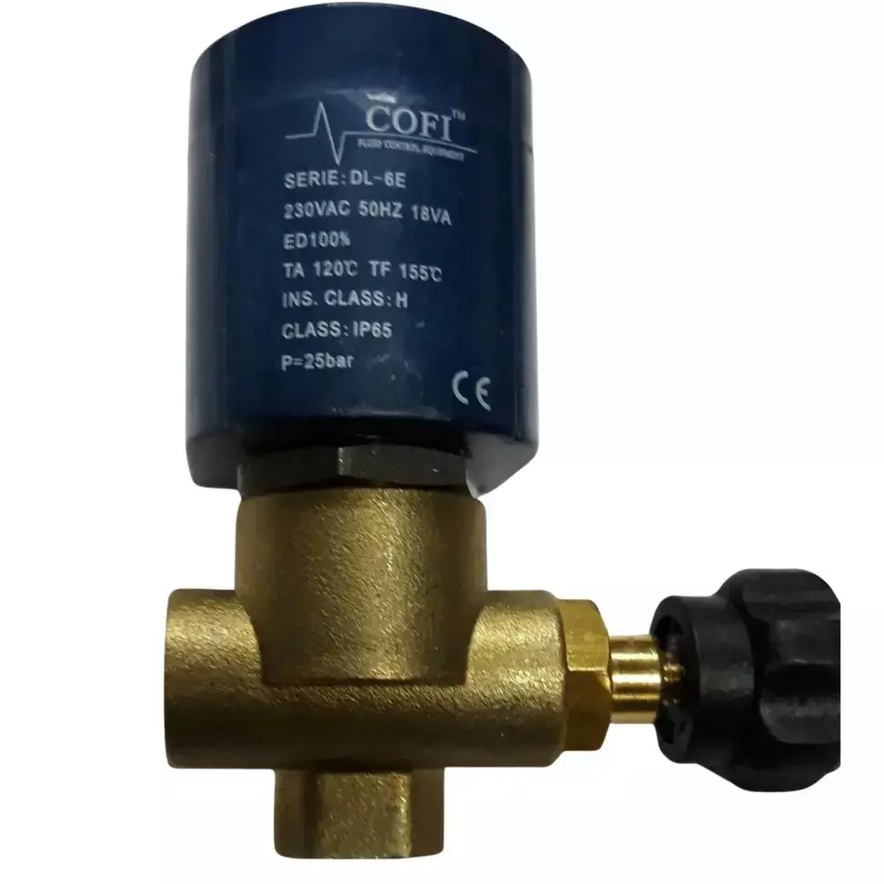 Cofi DL-6E Solenoid Valve 25 bar 230 V AC for Steam Press