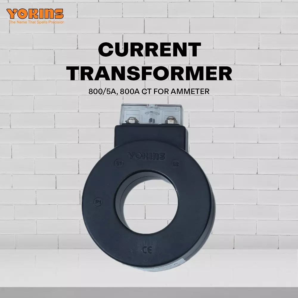YOKINS Current Transformer Round Shape 800/5A Range 15 VA Burden 72 mm Inner Diameter	, RT72-800.5A-15VA-1.0
