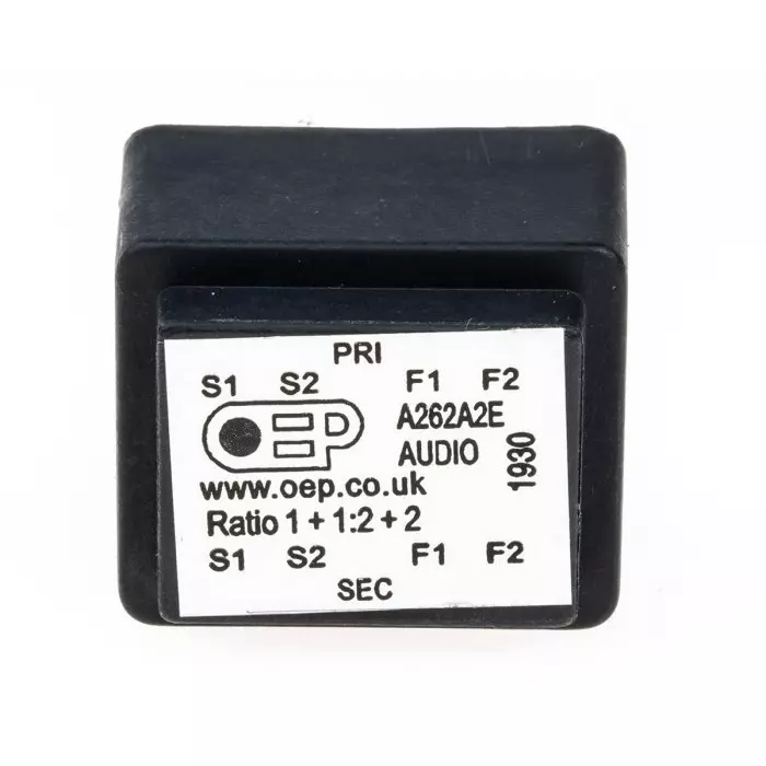 OEP (OXFORD ELECTRICAL PRODUCTS) Through Hole Audio Transformer 600 Ω 100 mW Hz @ 300 1 mW Hz @ 30, A262A2E